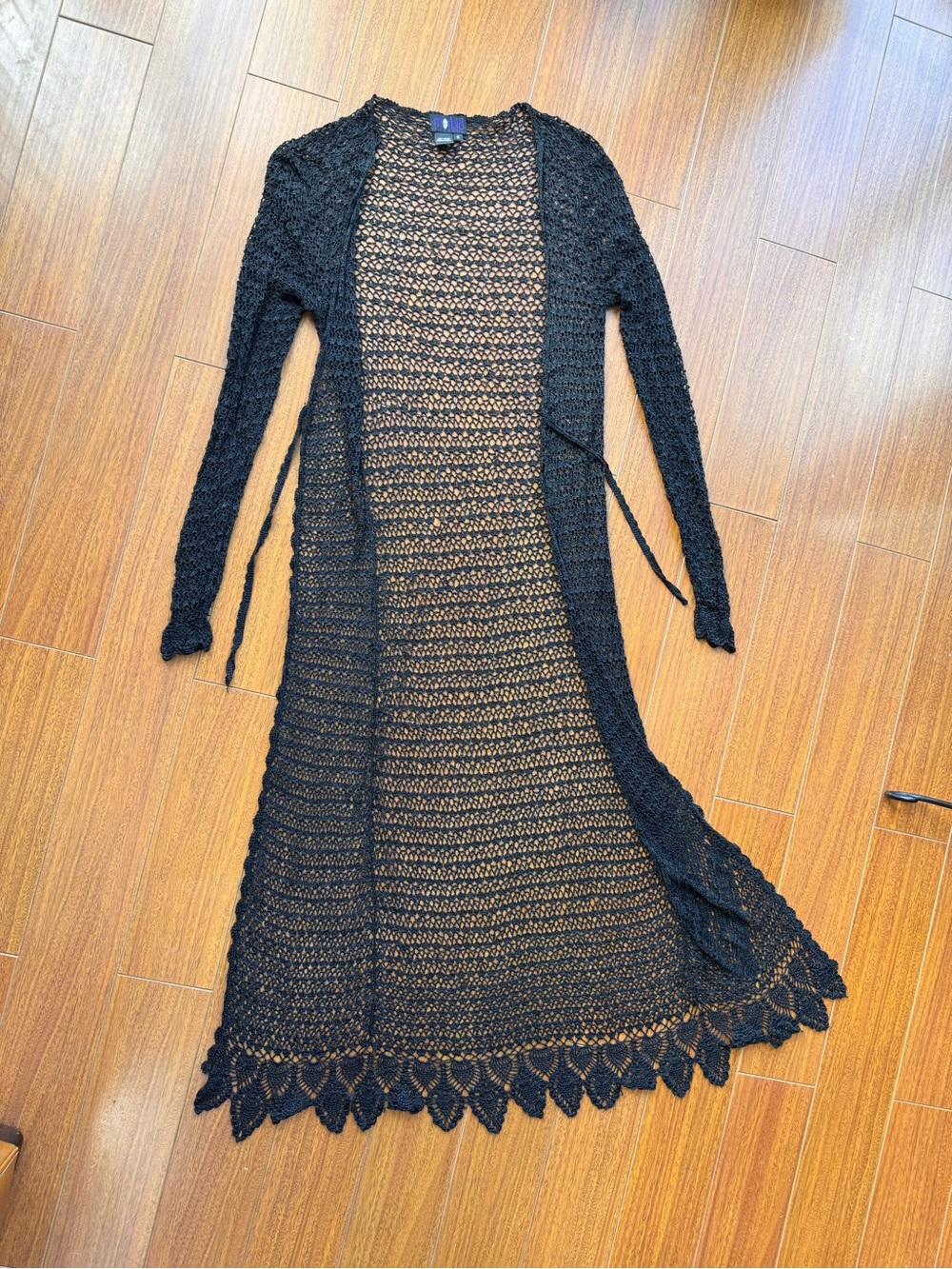 Morbid Threads Vintage WhimsiGoth Crochet Cottage Vampy Cardigan Duster S